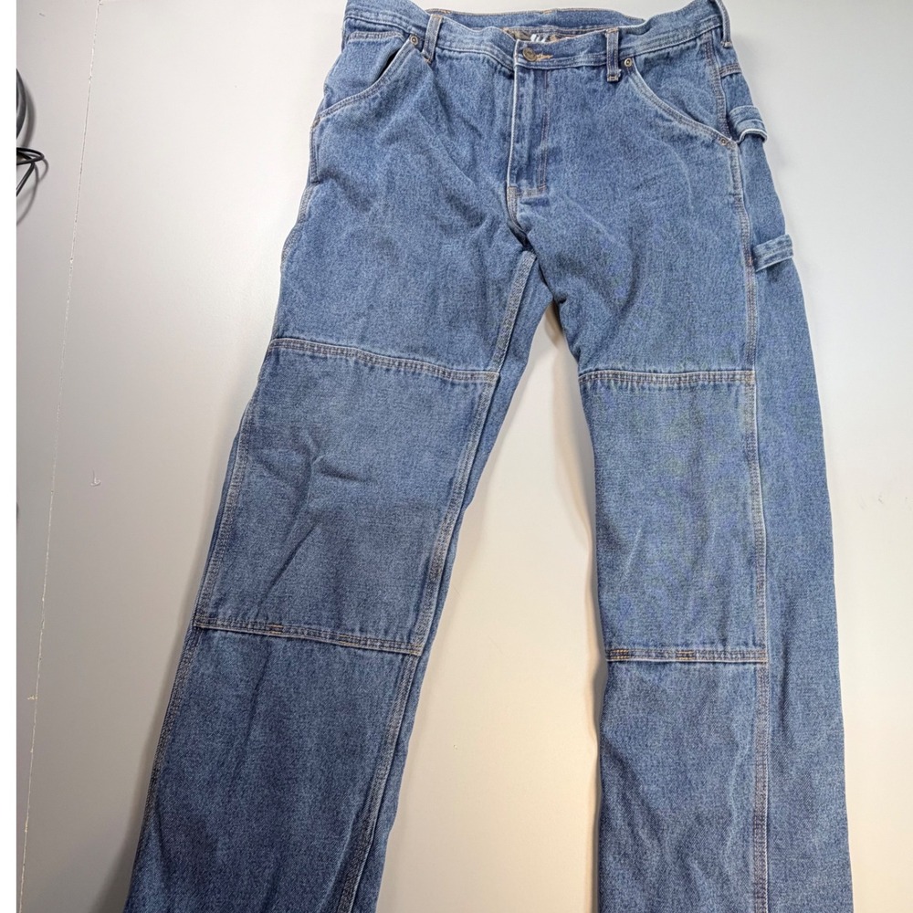 Polar King Flannel Lined Carpenter Jeans Mens 36x31 Work Pants Denim Heavy‎